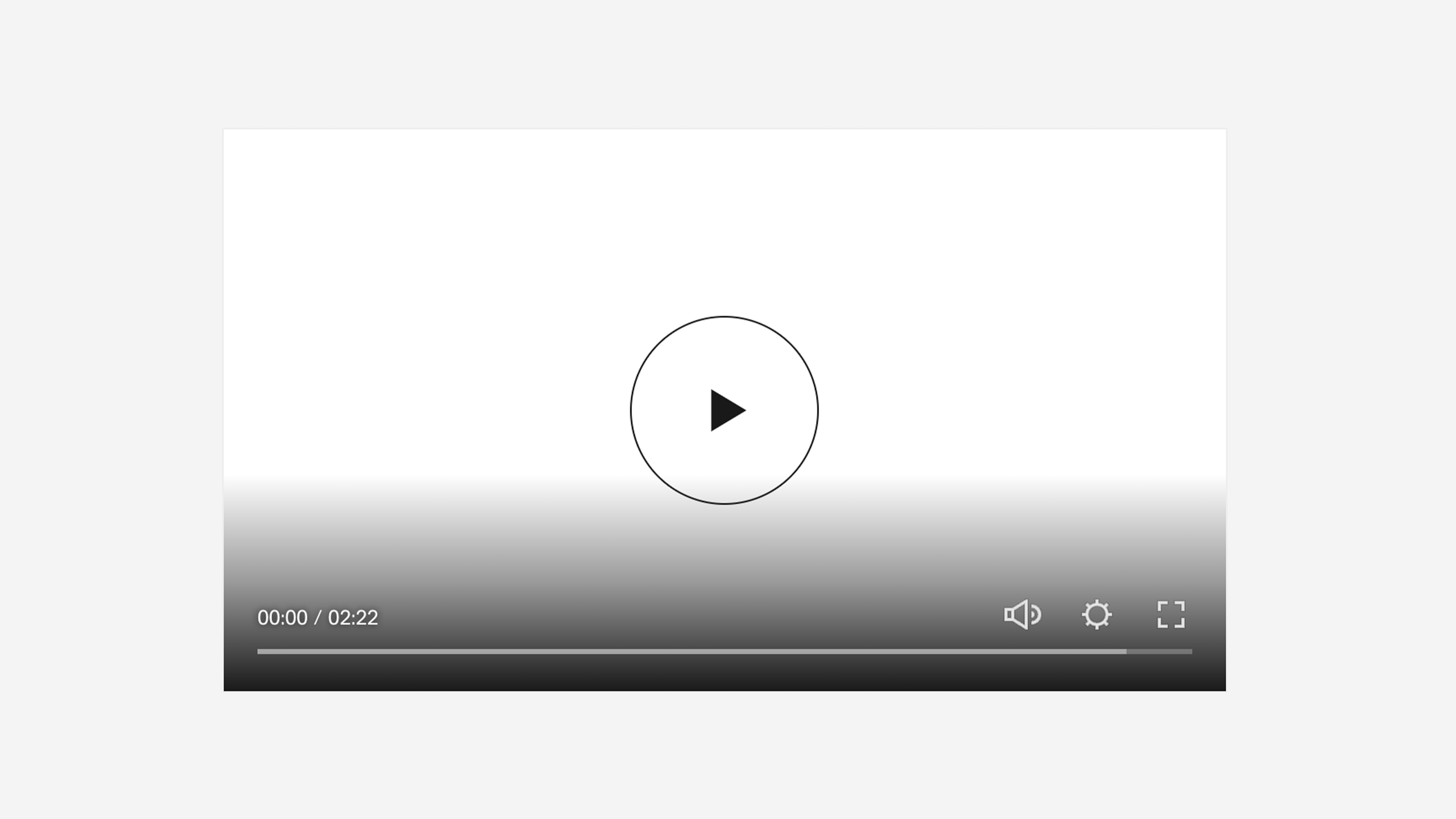 Simple Play Button Style - Video Block preview