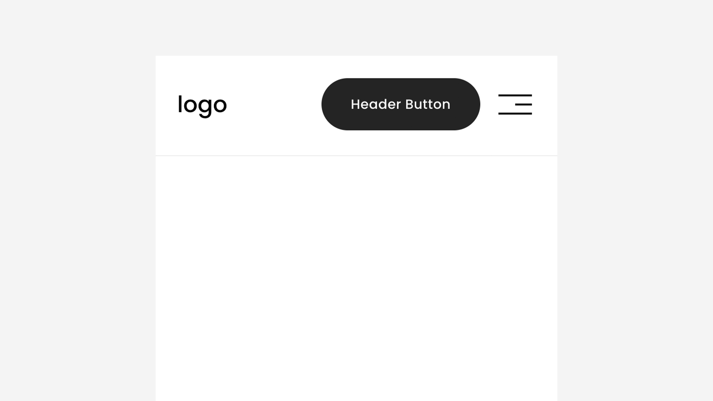 Show Header Button - Mobile Menu preview